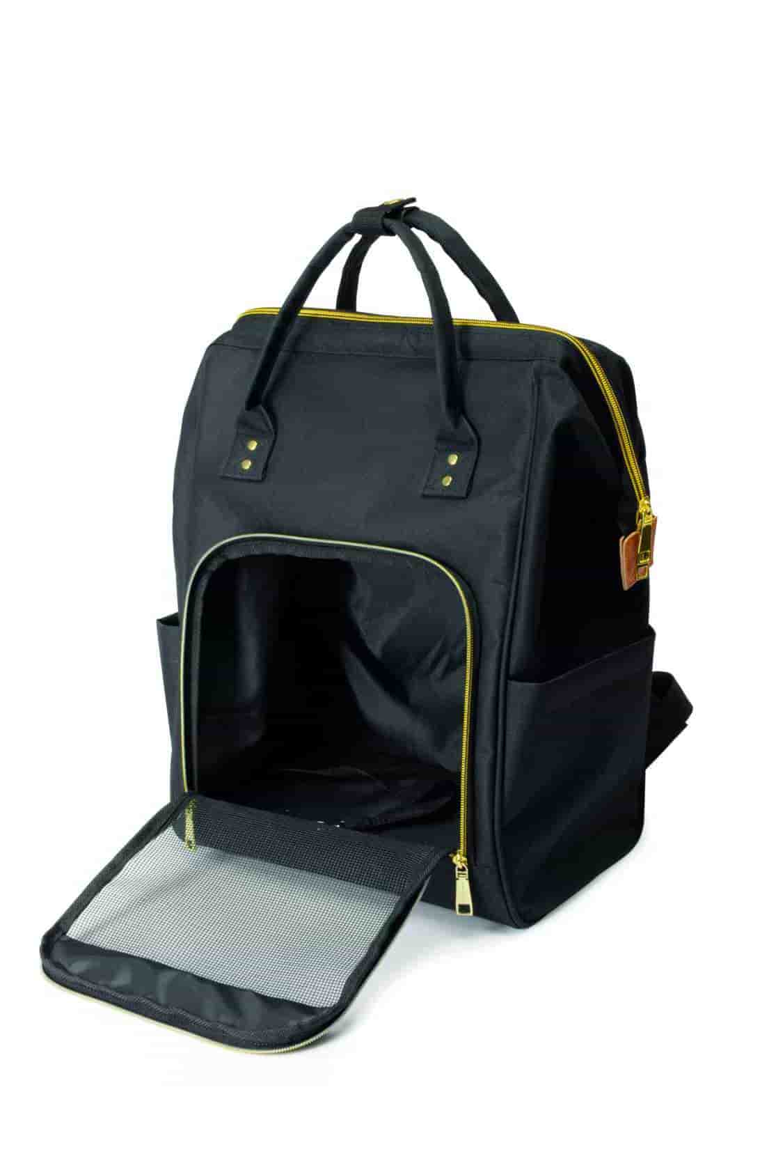 Рюкзак для переноски собак до 5 кг черный PET FASHION (CA646/C)