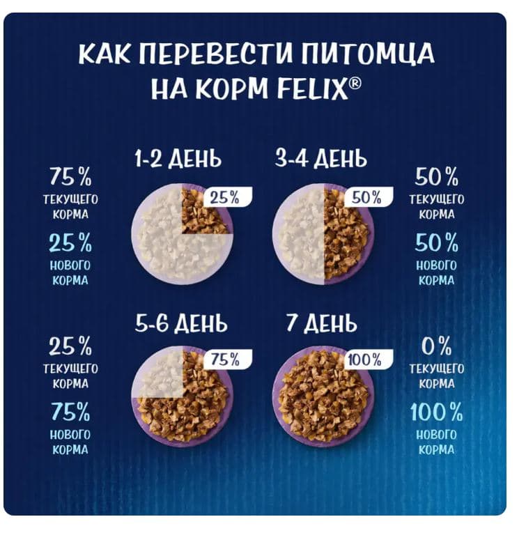 Влажный корм для кошек Felix Аппетитные кусочки (лосось в желе)