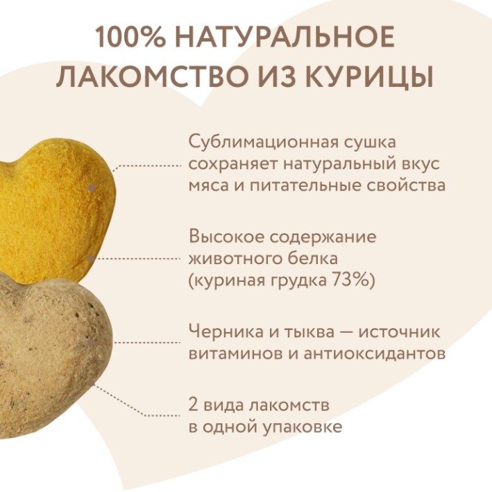 Лакомство Мнямс для собак и щенков с 4 месяцев "Фросты" из курицы