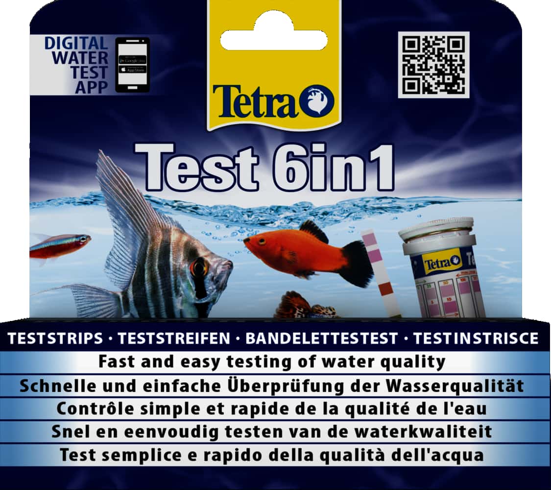 Тестовые полоски для определения качества воды Tetra Test 6 in 1