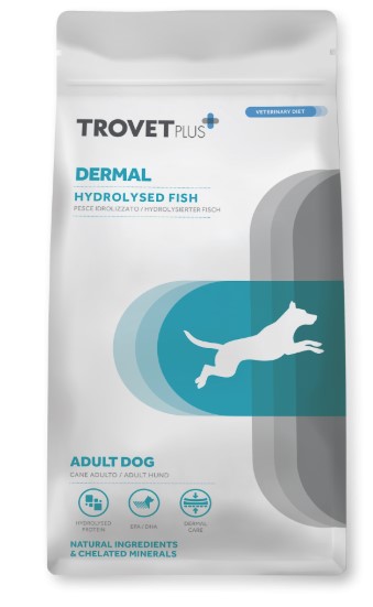 Каталог Сухой корм для собак Trovet Plus Dermal Hydrolised Vet Diet Adult (рыба) для собак