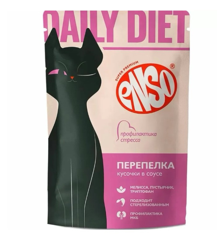 Влажный корм для кошек Enso Daily Diet Adult Cat (перепелка)