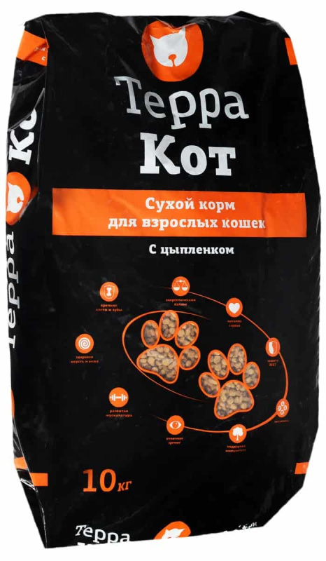 Сухой корм для кошек Терра Кот (цыпленок)