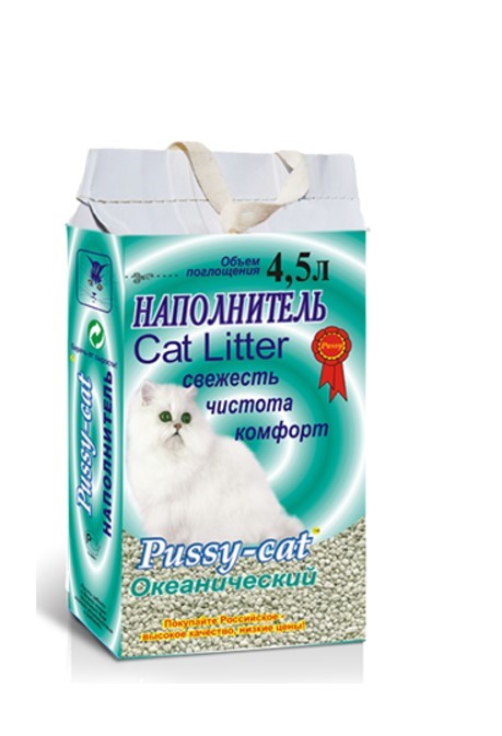 Цеолитовый наполнитель Pussy-Сat Океанический