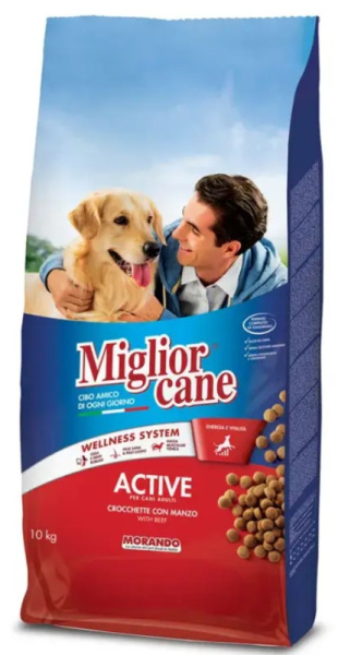 Каталог Сухой корм для собак Miglior cane Adult Active (говядина) для собак