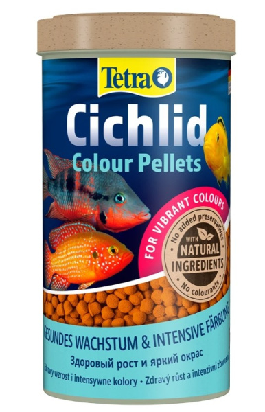 Корм для любых видов цихлид Tetra Cichlid Colour