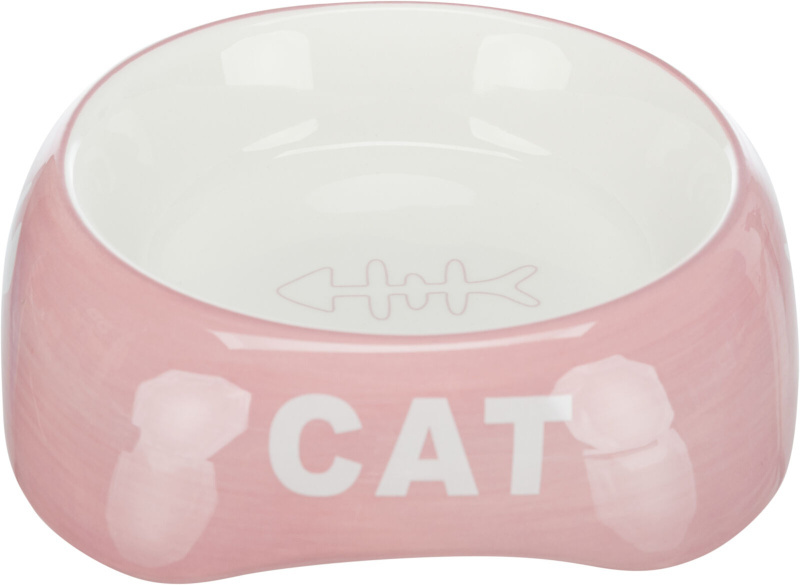 Trixie Миска керамическая для кошек с рисунком Cat