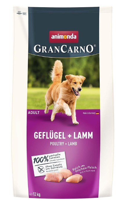 Каталог Сухой корм для собак Animonda GranCarno Adult (домашняя птица, ягненок) для собак