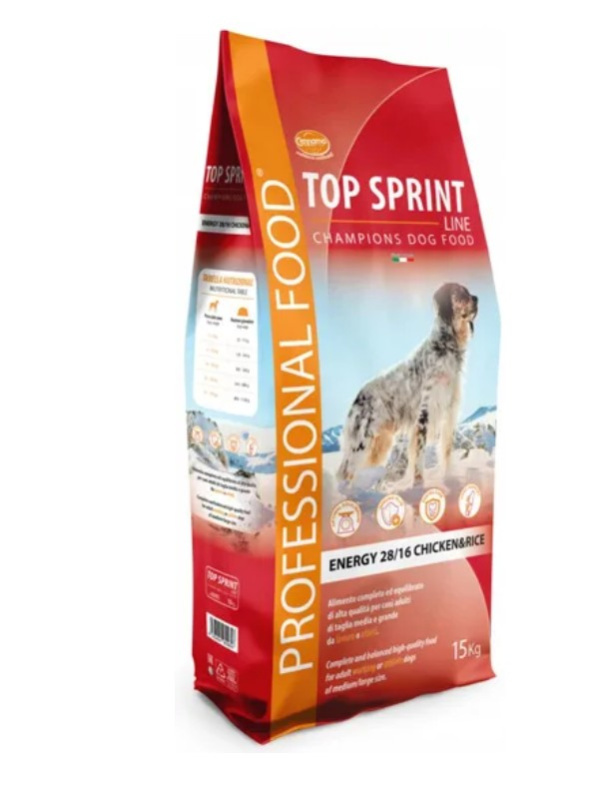 Каталог Сухой корм для собак крупных и средних пород Cennamo Top Sprint Energy Adult Maxi/Medium Dog(курица) для собак