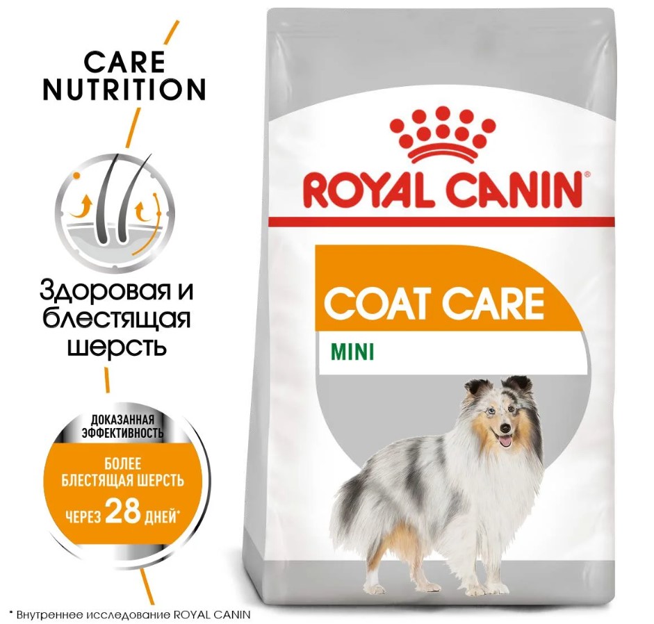 Каталог Сухой корм для собак Royal Canin Mini Coat Care для собак
