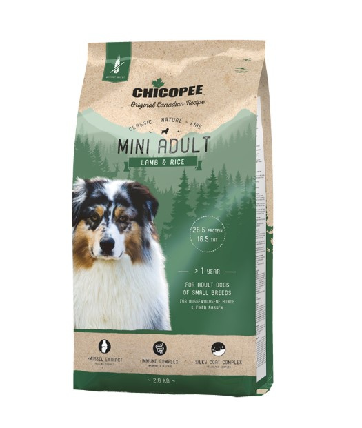 Каталог Сухой корм для собак CHICOPEE CNL Mini Adult Lamb & Rice (ягненком, рис) для собак
