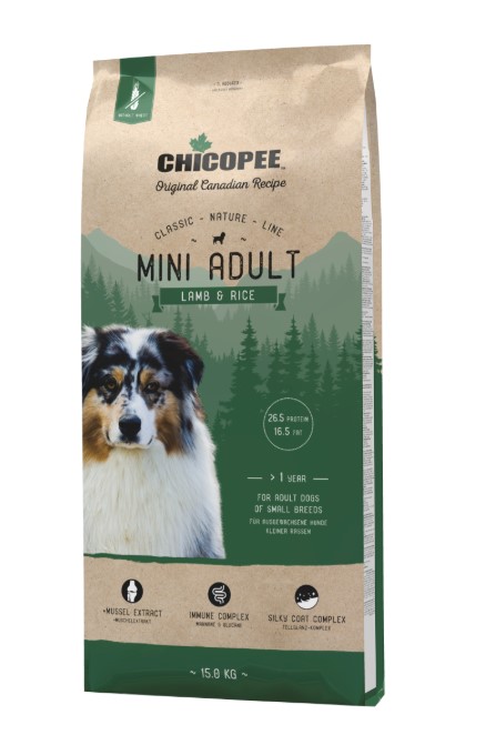 Каталог Сухой корм для собак CHICOPEE CNL Mini Adult Lamb & Rice (ягненком, рис) для собак