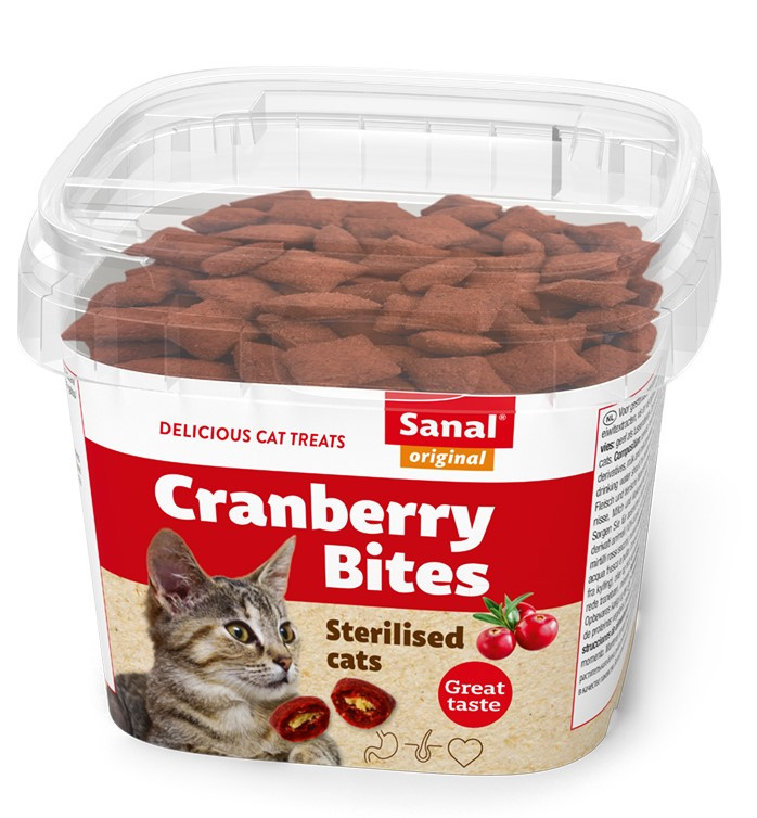 Мультивитаминный комплекс для стерилизованных котов, клюква и курица Sanal (Санал) 75 гр
