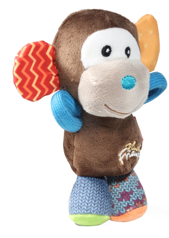 Игрушка для собак GiGwi Plush Friendz Обезьянка с пищалкой