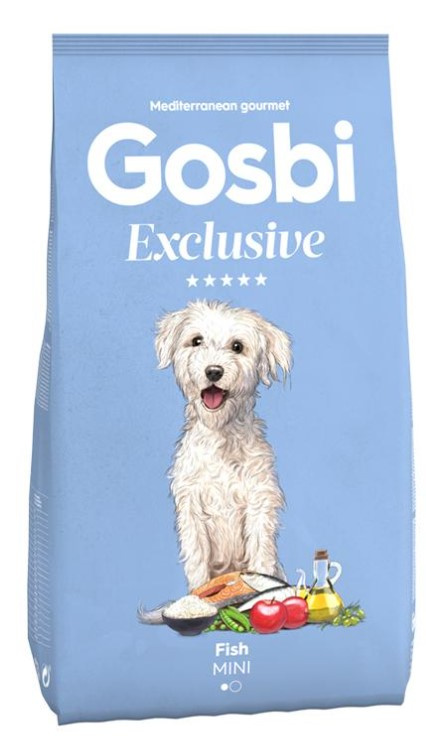 Каталог Сухой корм для собак мелких пород Gosbi Exclusive Adult Mini (лосось, голубая рыба) для собак