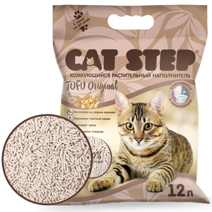 Соевый наполнитель Cat Step Tofu Original