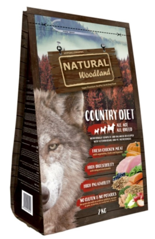 Каталог Сухой корм для собак Natural Woodland Country Diet All Age (индейка, курица) для собак