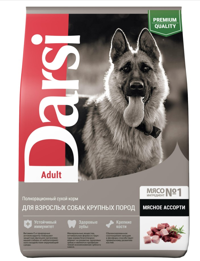 Каталог Сухой корм для собак Darsi Adult (Мясное ассорти) для собак