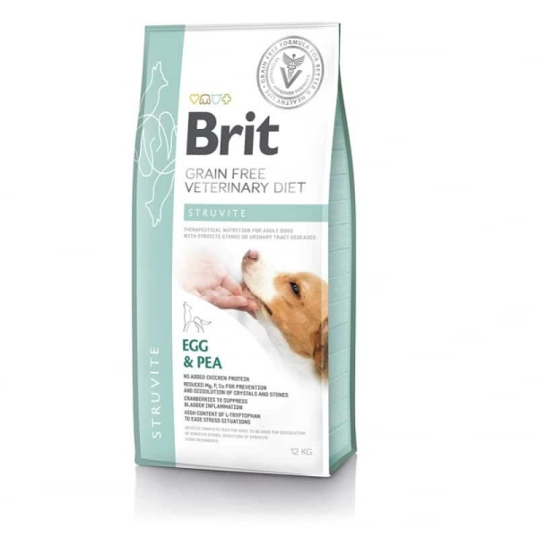 Каталог Сухой корм для собак Brit VDD Struvite Egg & Pea беззерновая диета при струвитном типе МКБ 2 кг для собак