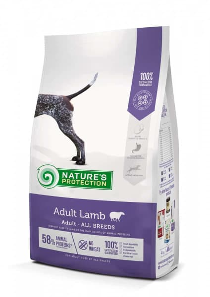 Пища для собак Сухой корм для собак Nature's Protection ADULT LAMB (ягненок)