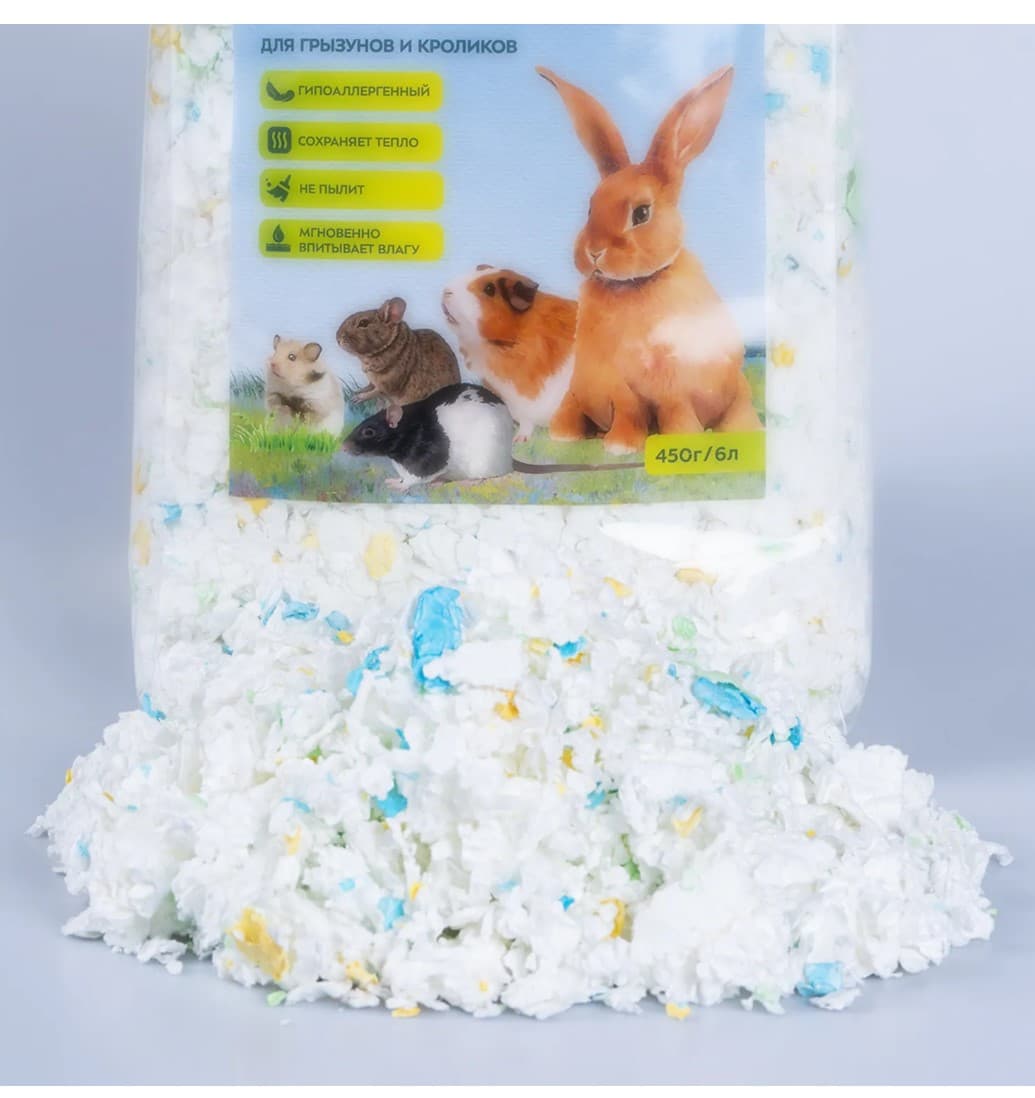 Наполнитель для грызунов и кроликов Bambini Pets целлюлозный 