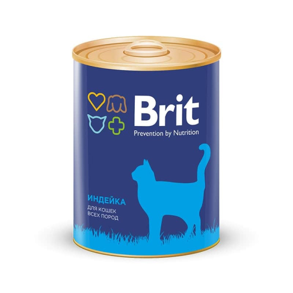 Еда для кошек Brit Premium Turkey с индейкой