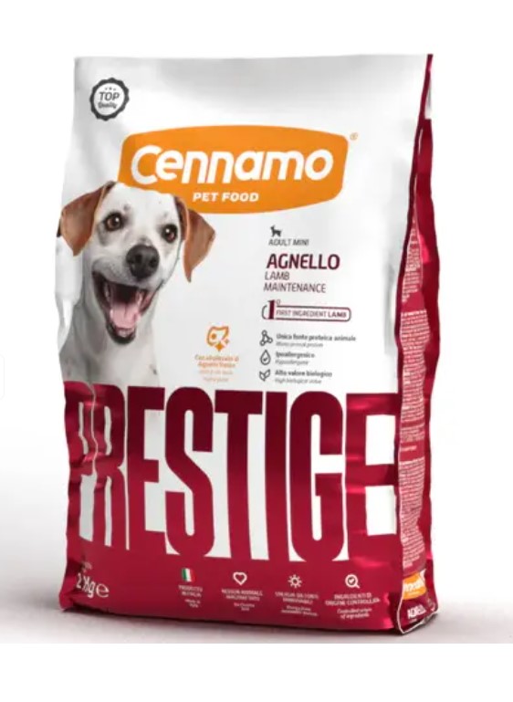 Каталог Сухой корм для собак мелких пород Cennamo Prestige PRD Adult Mini Agnello (ягненок) для собак