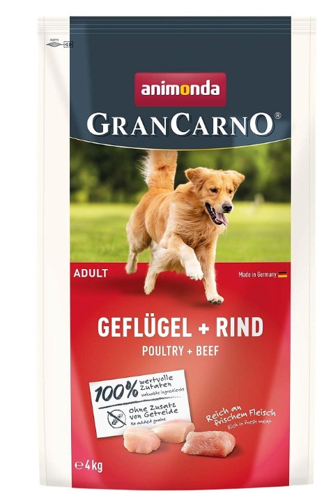 Каталог Сухой корм для собак Animonda GranCarno Adult (домашняя птица, говядина) для собак