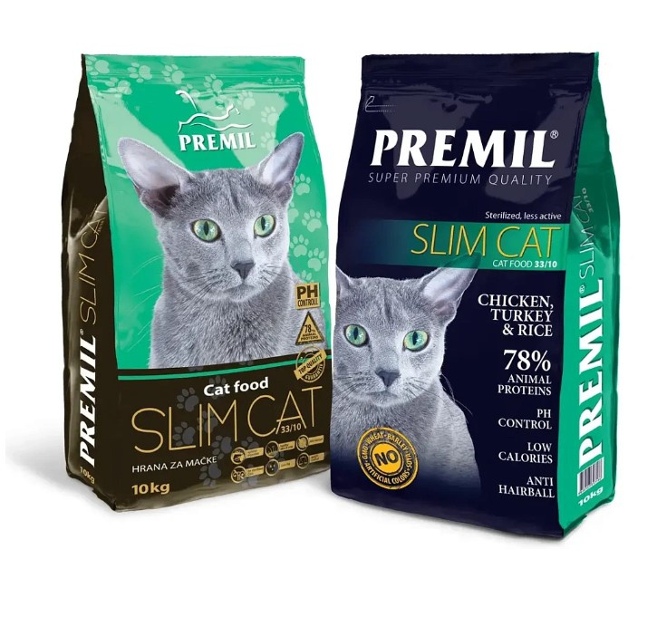 Сухой корм для кошек Premil Slim Cat SuperPremium Adult Cat (цыпленок, индейка)