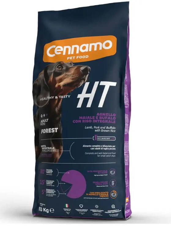 Каталог Сухой корм для собак Cennamo Superpremium HT Adult Mini Forest (ягненок, свинина, буйвол) для собак