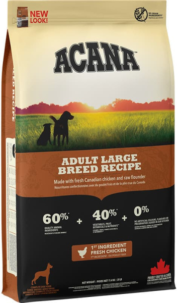 Еда для собак класса холистик Сухой корм для собак ACANA ADULT LARGE BREED DOG