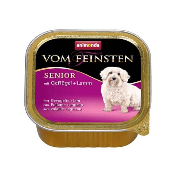 Консервированный корм для собак Animonda Vom Feinsten Senior (мясо домашней птицы, ягненок) 