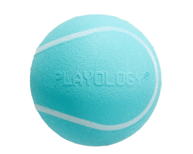 Игрушка для собак средних и крупных пород Playology Squeaky Chew Ball жевательный мяч с пищалкой