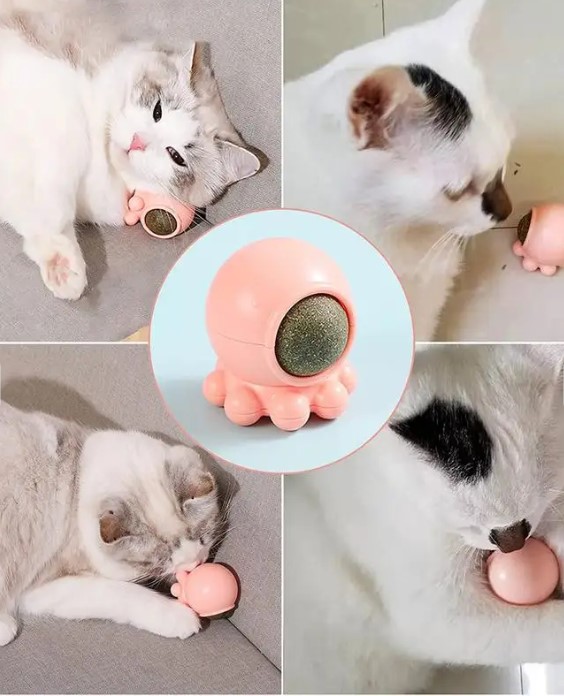 Игрушка для кошек Papa&Mama Pet Осьминог (мята)