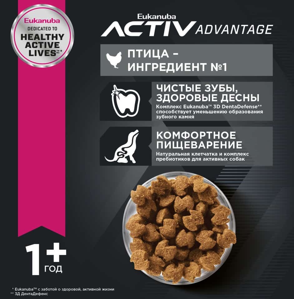Питание для мелких собак Сухой корм для собак Eukanuba Adult Toy Breed (птица)