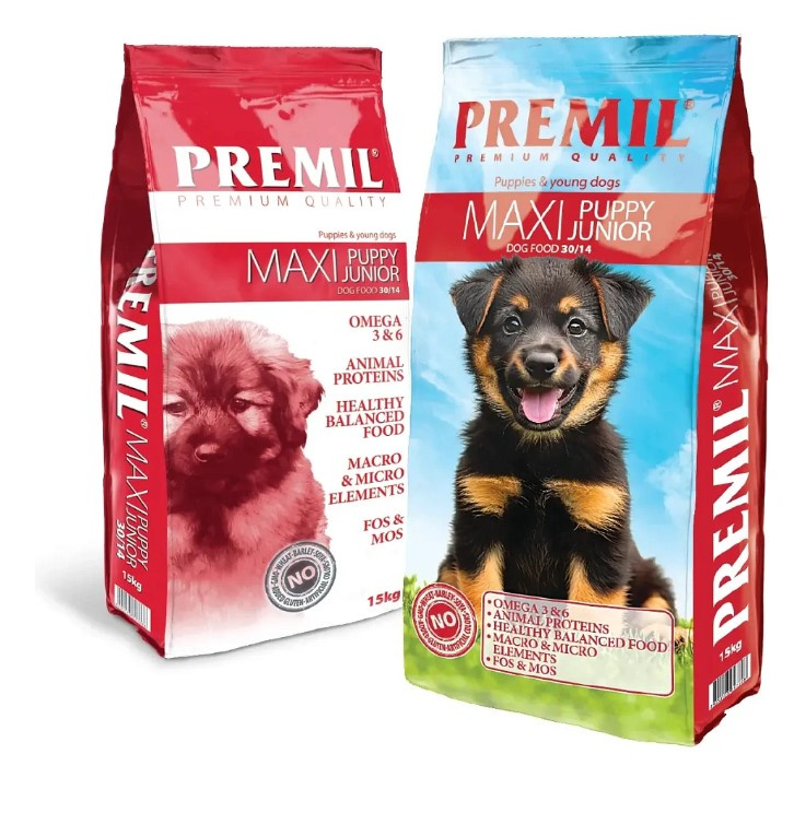 Каталог Сухой корм для щенков Premil Premium Maxi Athletic Junior&Puppy для собак