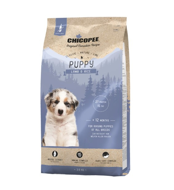 Каталог Сухой корм для щенков Chicopee CNL Puppy Lamb & Rice (ягненок, рис) для собак