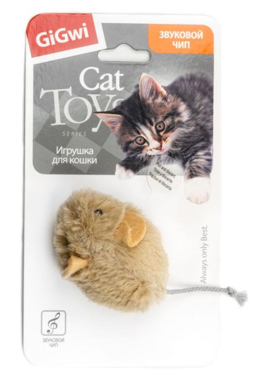 Игрушка для кошек GiGwi Melody Chaser Мышка со звуковым чипом
