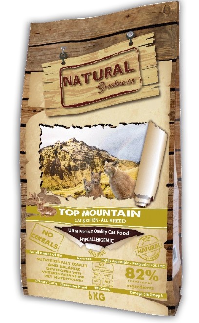 Сухой корм для кошек Natural Greatness Top Mountain Recipe Kitten & Cat (кролик)