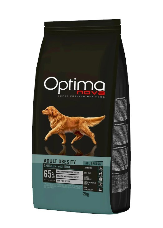 Каталог Сухой корм для собак OPTIMANOVA Obesity Adult Dog (курица, рис) для собак
