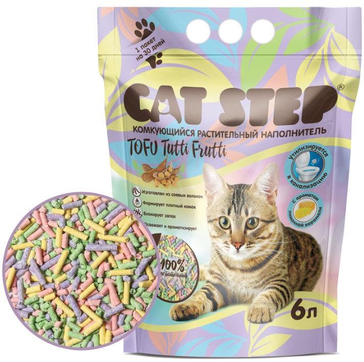 Соевый наполнитель Cat Step Tofu Tutti Frutti