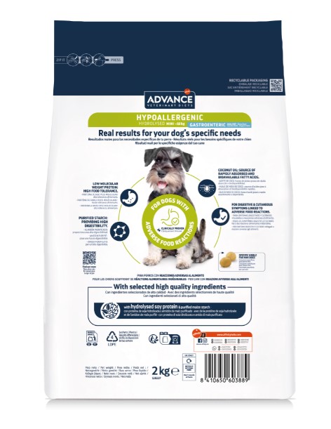 Сухой корм для собак Advance Veterinary Diets Hypoallergenic Dog Mini