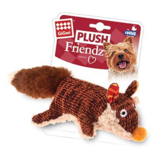 Игрушка для собак GiGwi Plush Friendz Лиса с пищалкой