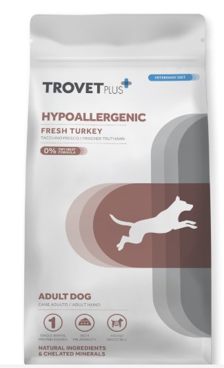 Каталог Сухой корм для собак Trovet Plus Hypoallergenic Vet Diet Adult (индейка) для собак