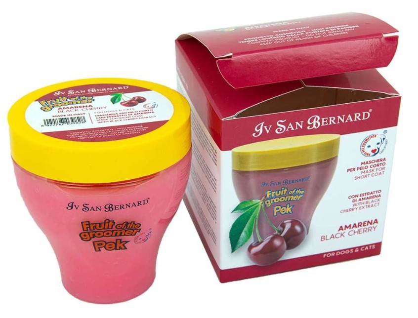 ISB Fruit of the Groomer Black Cherry Восстанавливающая маска для короткой шерсти с протеинами шелка