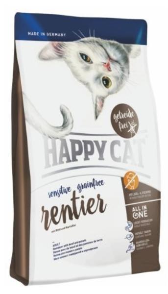 Сухой корм для кошек Happy Cat Sensitive Grainfree (оленина)