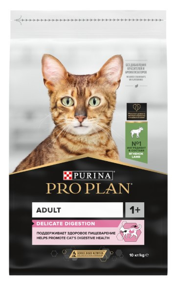 Сухой корм для кошек Pro Plan DELICATE DIGESTION Adult (ягненок)