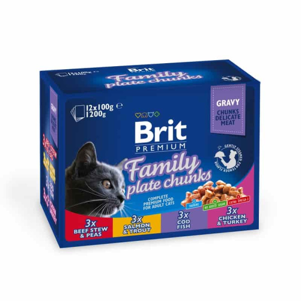 Консервированный корм для кошек Brit Family Plate Семейная тарелка