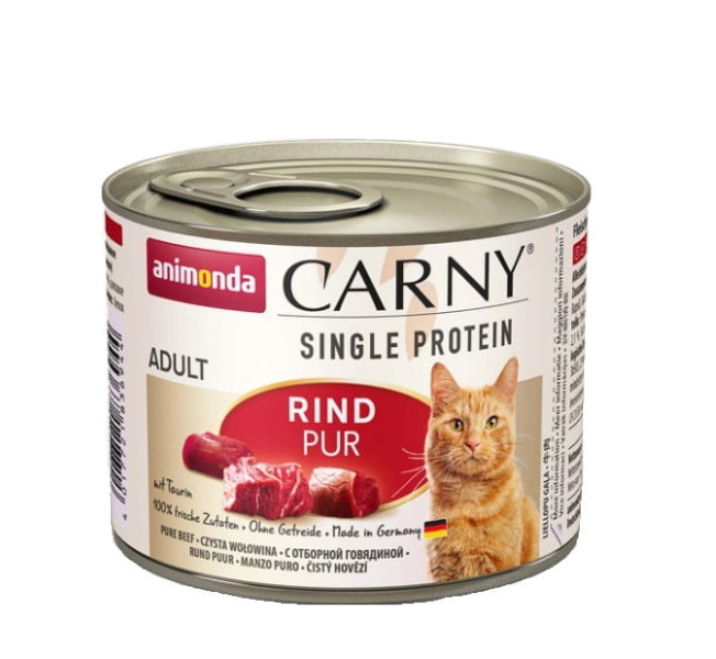 Консервированный корм для кошек Консервы для кошек Animonda Carny Single Protein (монопротеин, говядина) 