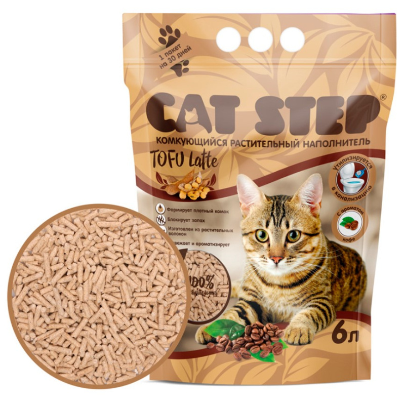 Соевый наполнитель Cat Step Tofu Latte